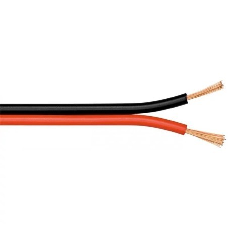 CABLE PARALELO ROJO/NEGRO BOBINA DE 25 MTS