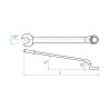 LLAVE COMBINADA 75°